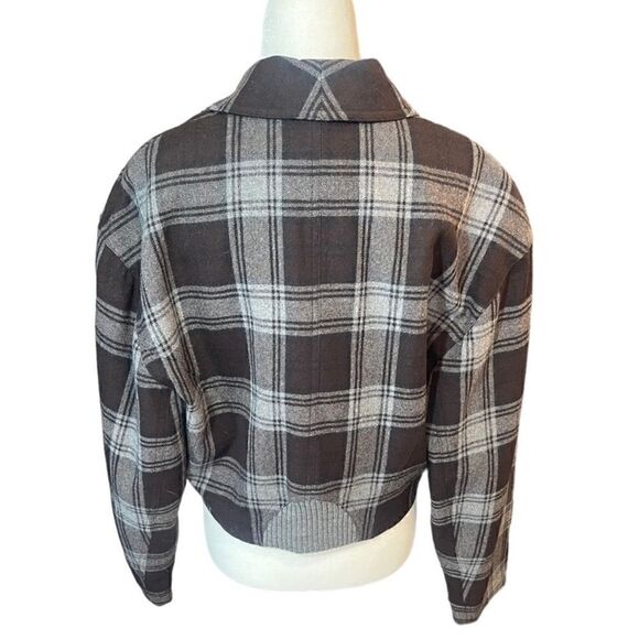 Vintage CRISCA wool plaid blazer Jacket, size Large (40) - Picture 4 of 11